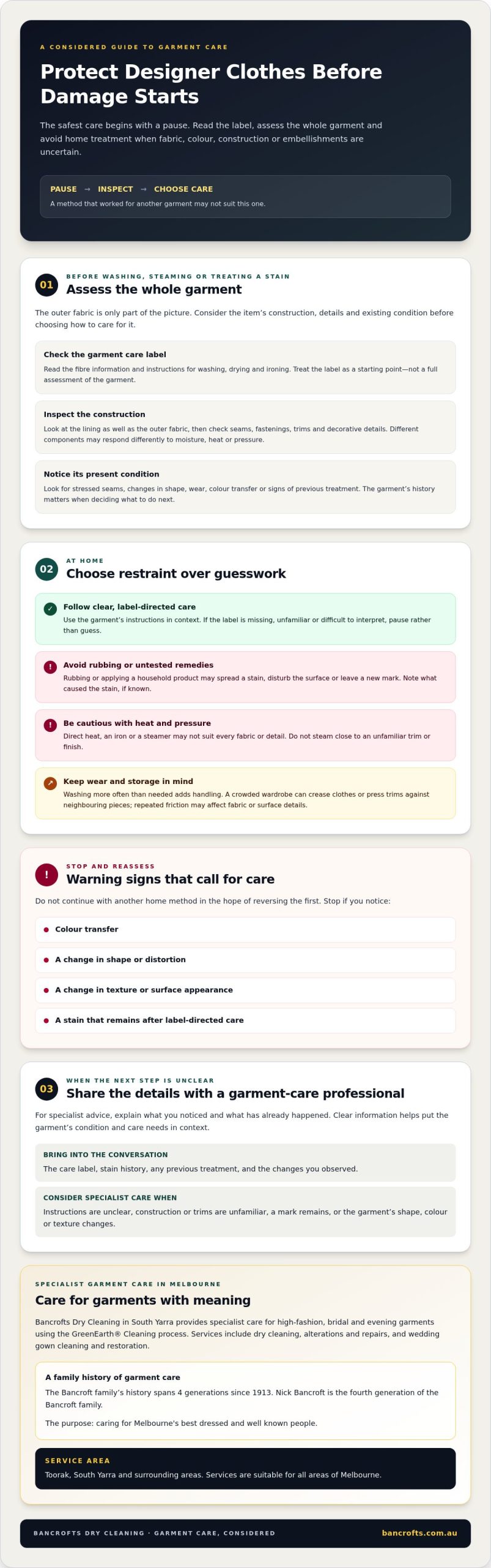 How to Avoid Ruining Designer Clothes: A Practical Care Guide
